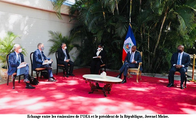 Les émissaires de l'OEA et Jovenel Moise se sont entretenus